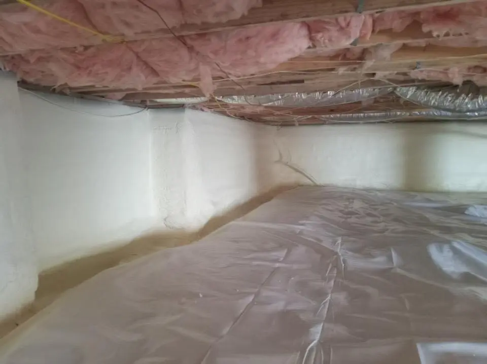 Crawl space encapsulation with closed-cell spray foam for Metal Roof Coating in Hillcrest Heights